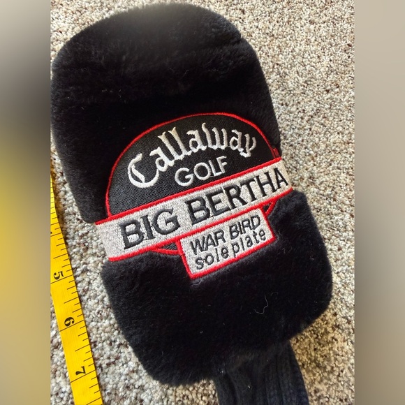 Callaway Big Bertha Head Cover 3 Driver War Bird Sole Plate Fuzzy Excellent con - Picture 6 of 7